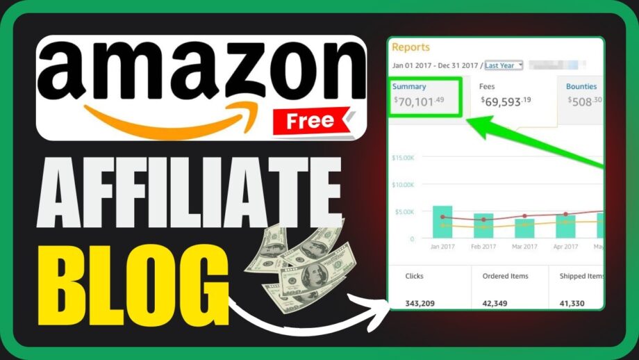 Create a FREE AI Amazon affiliate blog and earn up to $1000 per month