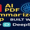 Generative AI PDF Summarizer with Python | DeepSeek API Full Project for Beginners