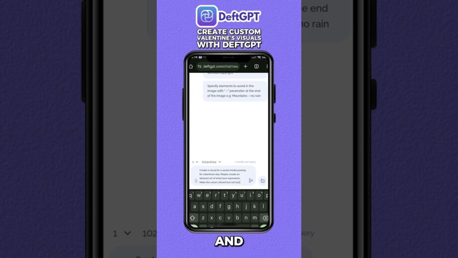 Create Stunning Valentine’s Graphics with DeftGPT #DeftGPT #ChatGPT