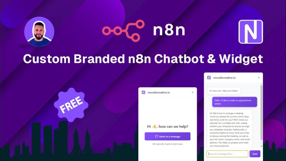 Create a Branded AI-Powered Website Chatbot with n8n