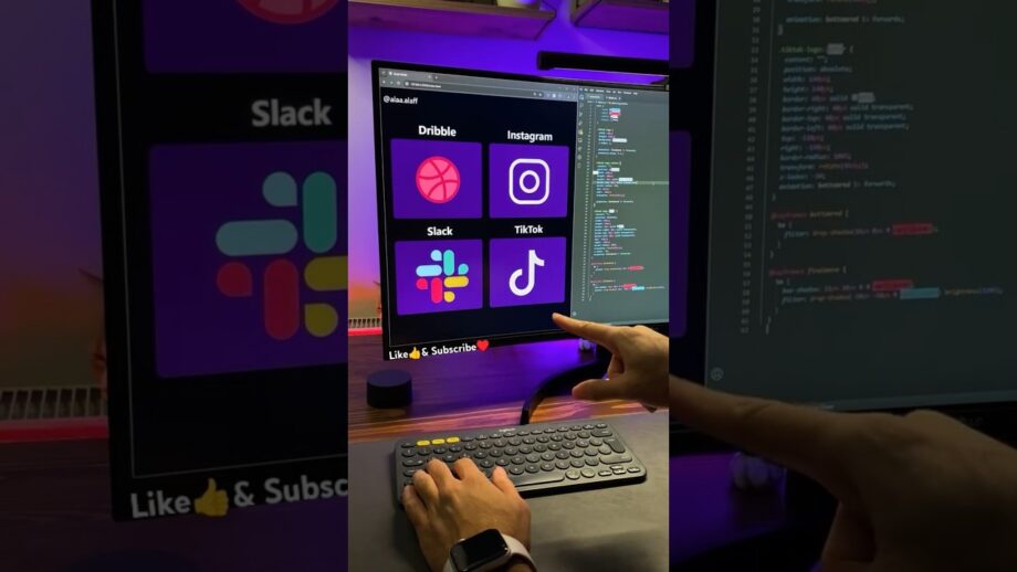 Which looks better | html css javascript @AlaaCode