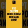 This FREE AI Writes Blog Posts in Minutes — Make money from this!  #sidehustle #shorts