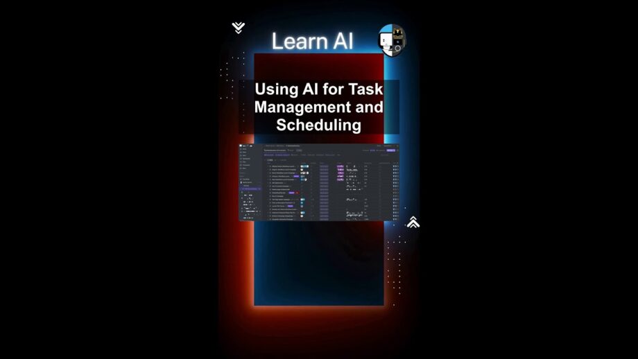 Using AI for Task Management and Scheduling #ai #artificialintelligence #machinelearning #aiagent