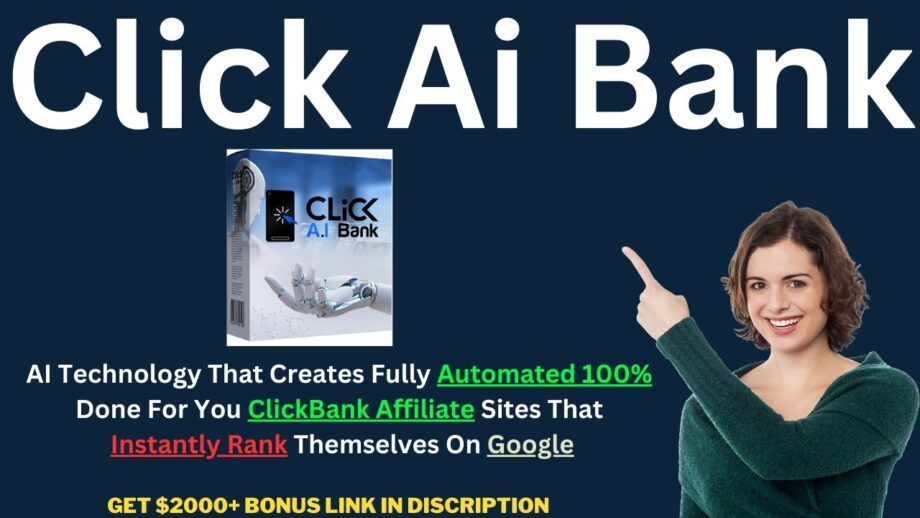 Click Ai Bank Demo || Create Fully Automated DFY ClickBank 😍Affiliate Sites💯 In Just 3-Clicks🤑