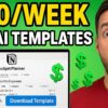 Make Money Selling AI-Generated Notion Templates on Etsy | $500/Week | 2025