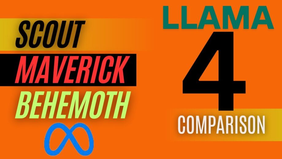 Comparison of Llama 4 Scout, Maverick and Behemoth