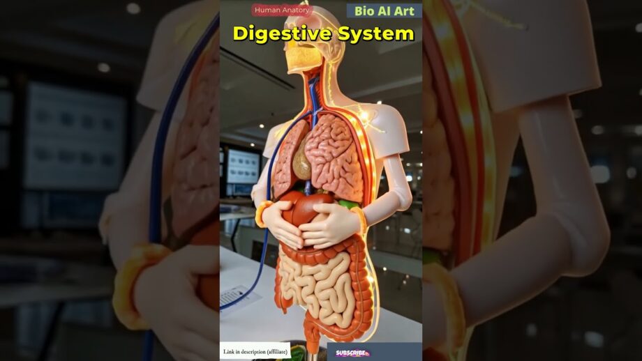 Human Digestive System Animation | Human Anatomy | Bio AI Art | 29