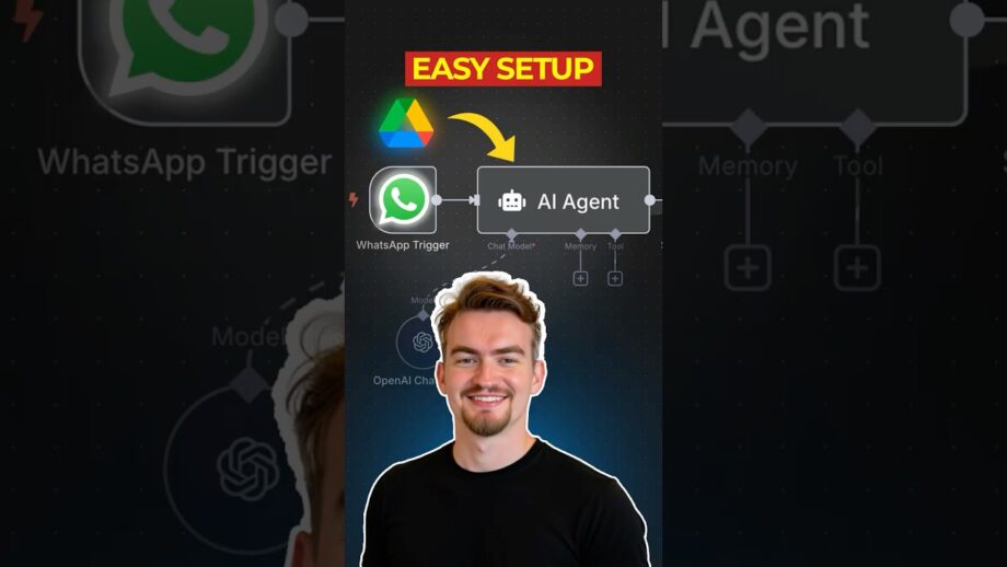 n8n Tutorial: Connect WhatsApp AI Agent in n8n with Google Drive