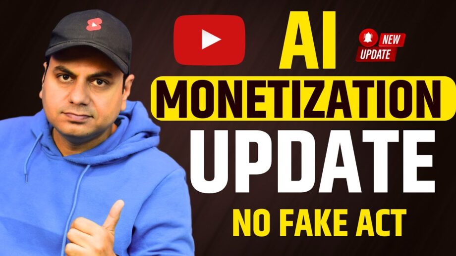 YouTube Monetization update 2025 for Ai content creators- No Fakes Act 2025