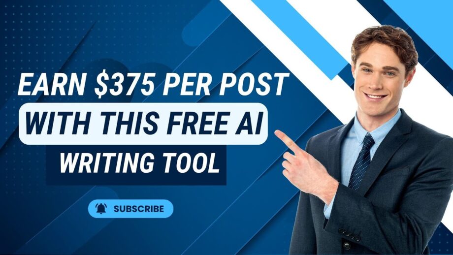 Earn $375 PER POST With This FREE AI Writing Tool