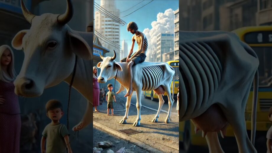 Beautiful AI Short Story of a Thin Horse and a Thin Man #ai #youtubeshorts #shorts #viral #ytshorts