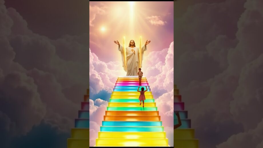 Children Love Jesus #jesus #oraçãodamanhã #oraçãoforte #oração #shorts #bendiciones #AI #Surga #Iman