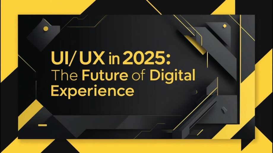 UI/UX in 2025: The Future of Digital Experience #FutureTech #AI #AR #vr