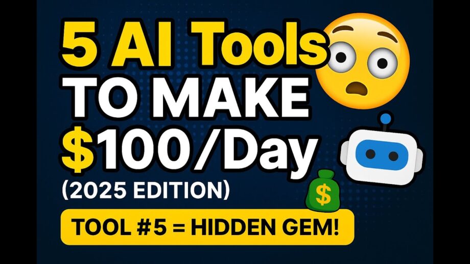 5 AI Tools to Make Money Online (2025)