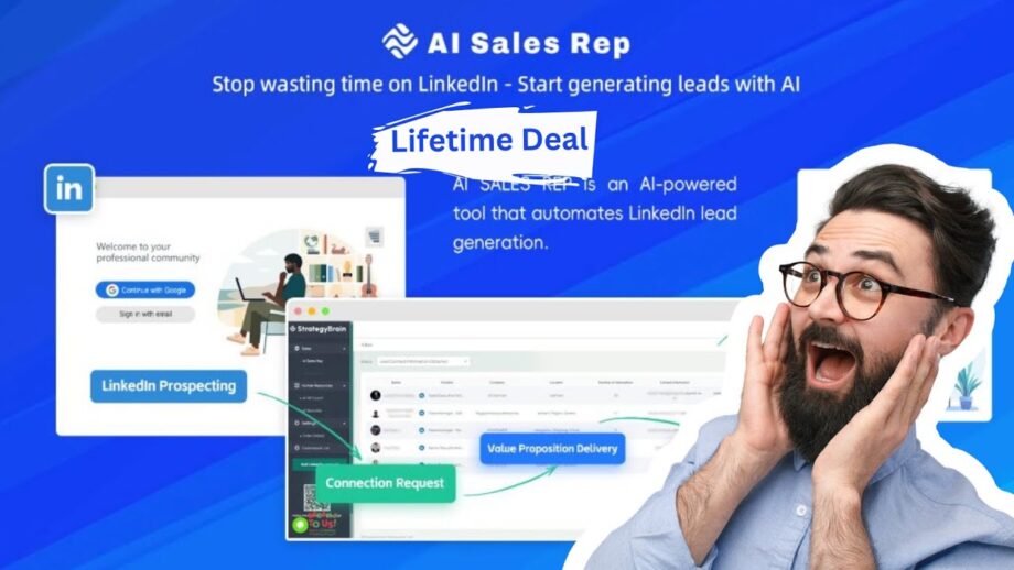 AI SALES REP Review: Enhancing LinkedIn B2B Lead Generation | Lifetime Deal