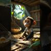 Poor Baby Monkey Learns to Earn Money by Collecting Bananas Emotional #ai  #shorts