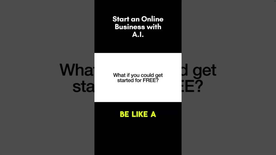 Start an Online Business with A.I. | #shorts  #onlinebusiness #aichallenge