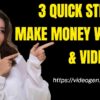 3 Quick Steps to Make Money with AI & VideoGen (Anyone Can Do It!)