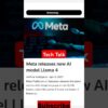 Meta releases ne AI model LIama 4  #LLaMA4 #MetaAImodels​
