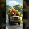 The Hungry grandfather kills the monkey after eating all the fruits😭 #ai#viral#shorts#monkey