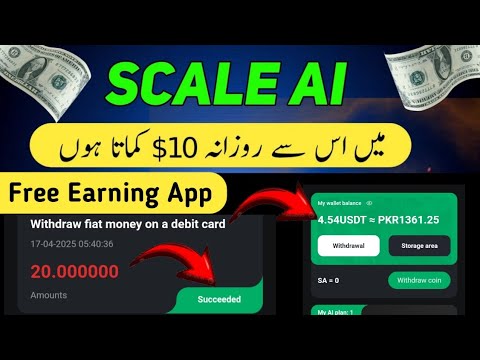 Daily Earning $4 Dollar | New Earning App | Scale Ai Earning App | Scale Ai Earning real & Fake